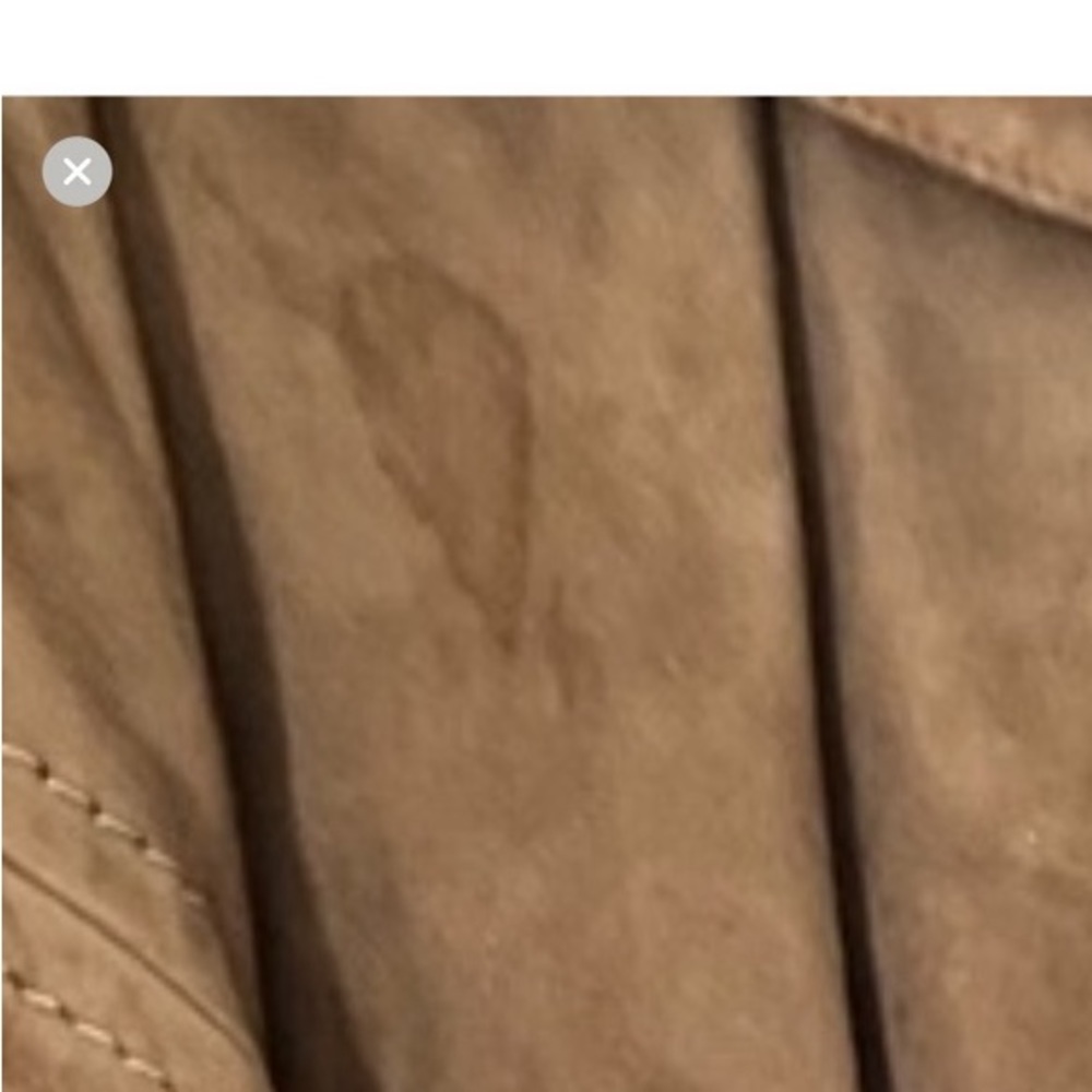 Vintage brown suede knee length coat - Picture 4 of 4